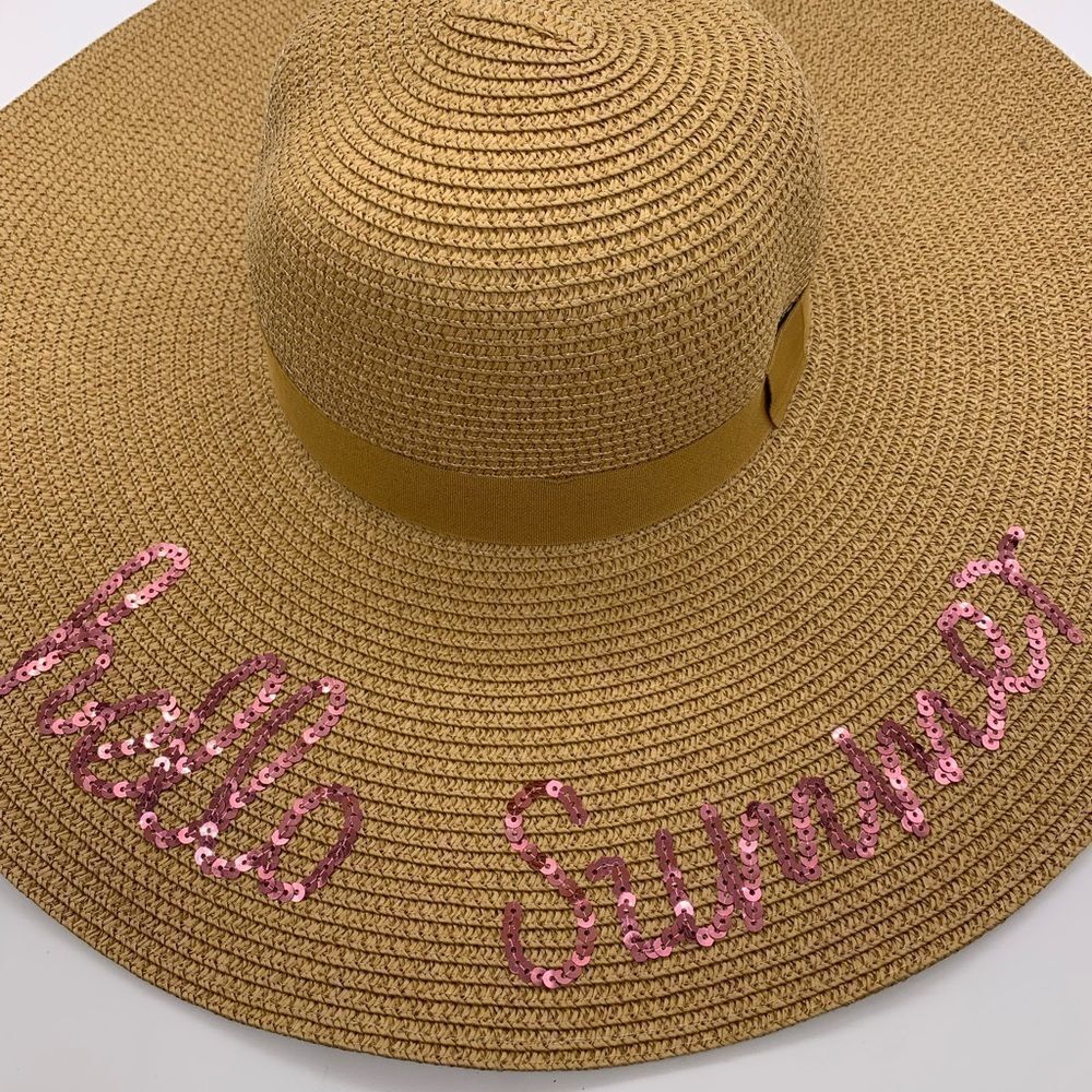 🌻✨Lucky 7 dark beige pink sequins 🍹 ☀️✨